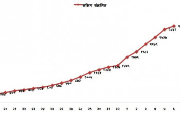 दैनिक बढ्दै कोरोनाको सक्रिय संक्रमित